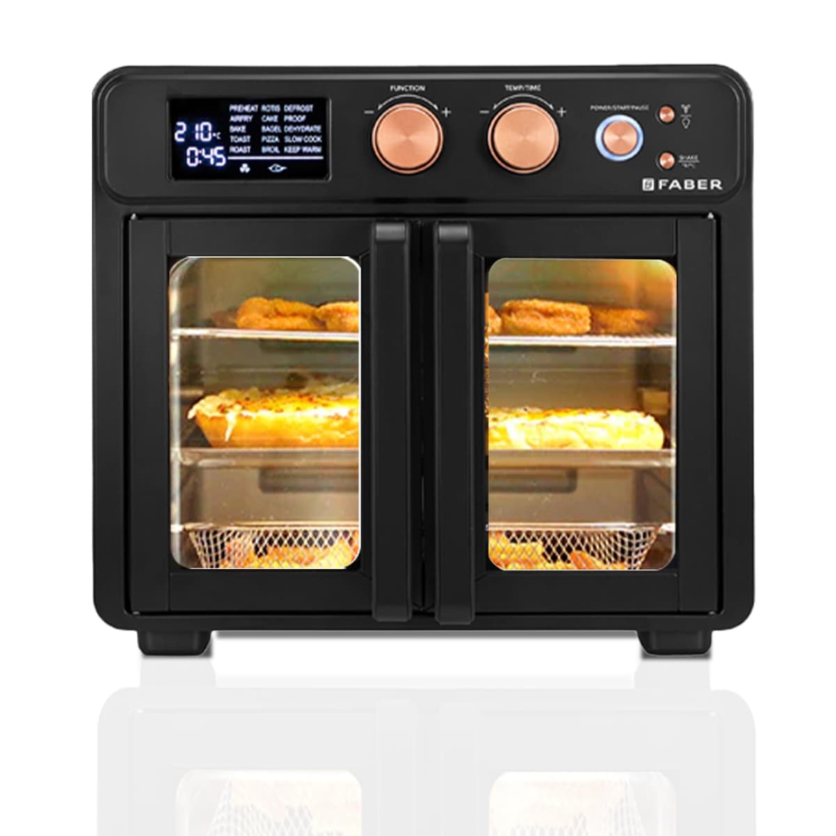 Faber 25L Air Fryer Oven with Rotisserie, 1700W (FAO 25L 15F BK) - view 1