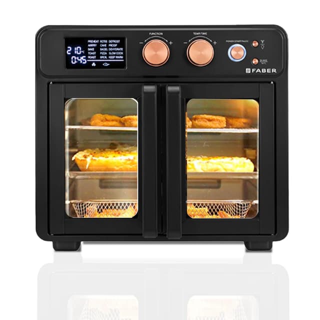 Faber 25L Air Fryer Oven with Rotisserie, 1700W (FAO 25L 15F BK)
