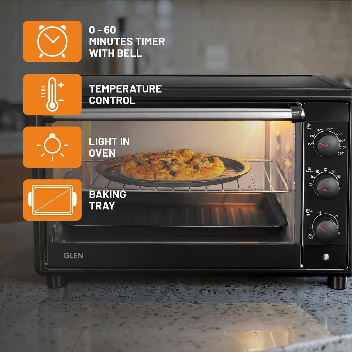 Glen 35L OTG with Convection and Motorised Rotisserie (SA5035BLRC) thumbnail 4