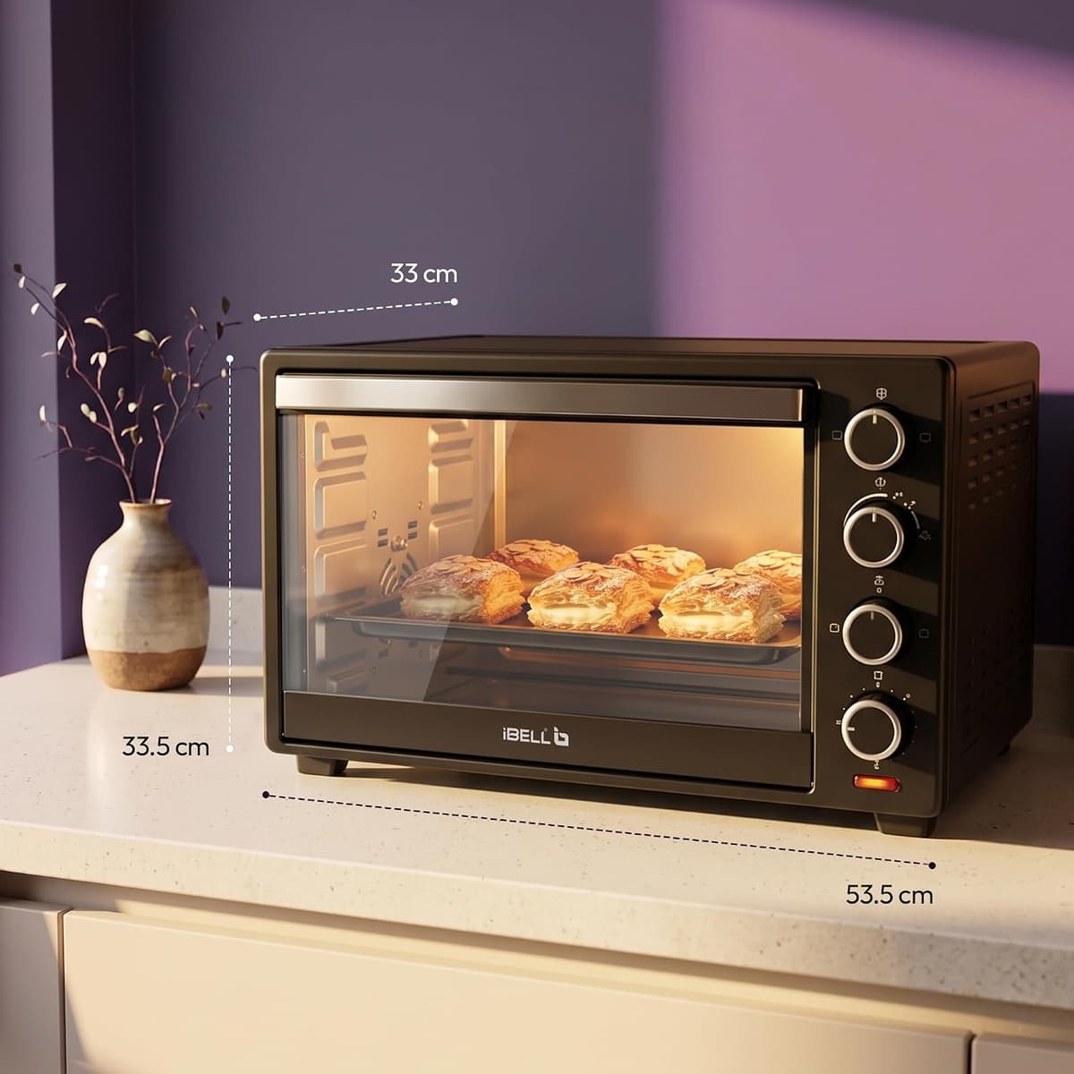 iBELL 40L OTG with Convection and Motorised Rotisserie (EO40LGDLX) thumbnail 3