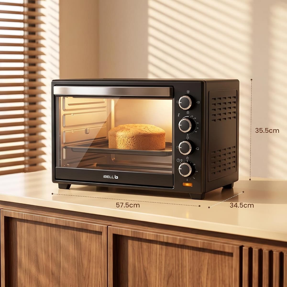 iBELL 50L OTG with Convection and Motorised Rotisserie (EO50LGDLX) thumbnail 3