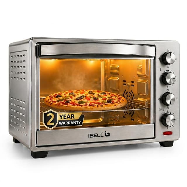 iBELL 30L Stainless Steel OTG with Convection and Motorised Rotisserie (EOSS30LG)