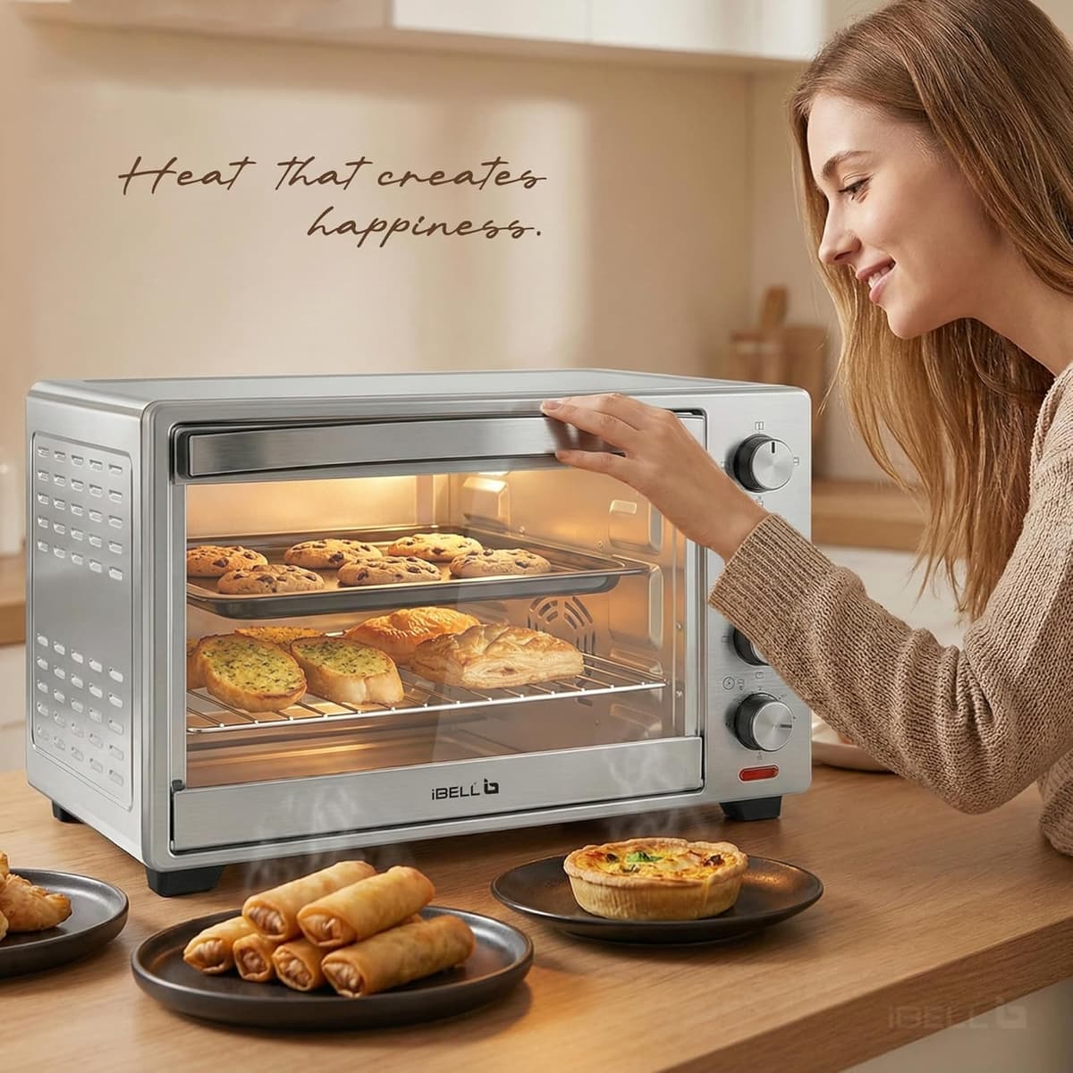 iBELL 30L Stainless Steel OTG with Convection and Motorised Rotisserie (EOSS30LG) thumbnail 2