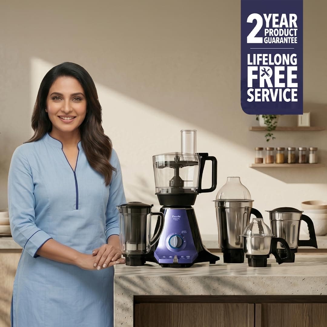 Preethi Zodiac Glitter 750W Mixer Grinder (5 Jars) thumbnail 2