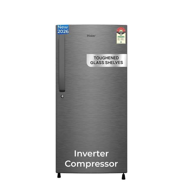 Haier 190L 5 Star Direct Cool Inverter Single Door (HED-205DSA-P)