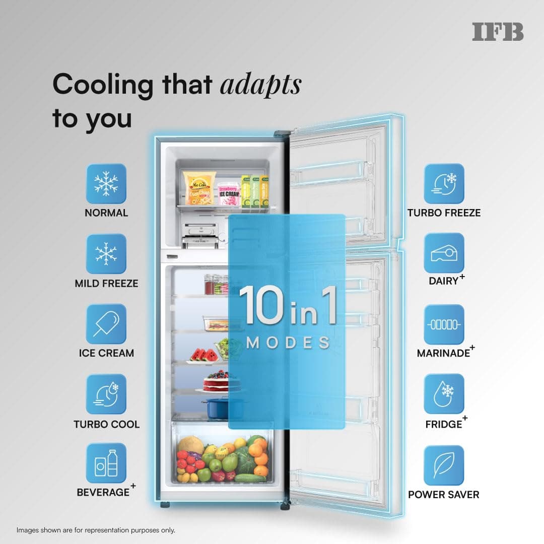 IFB 241L 2 Star 10-in-1 Convertible Frost Free Double Door (IFBFF-291BYOSET) thumbnail 3