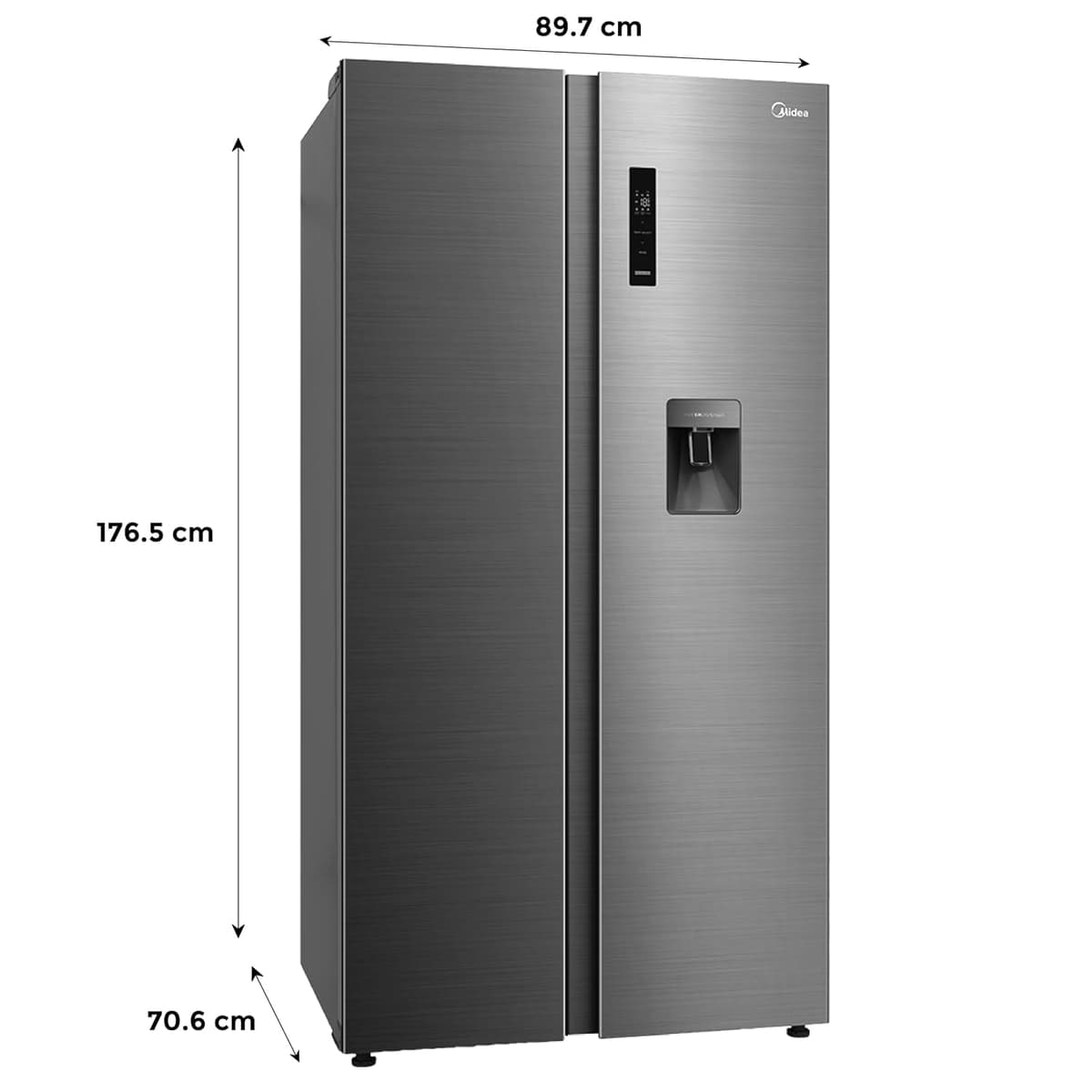 Midea 560L Inverter Side-by-Side with Water Dispenser (MDRS704FGF46) thumbnail 2