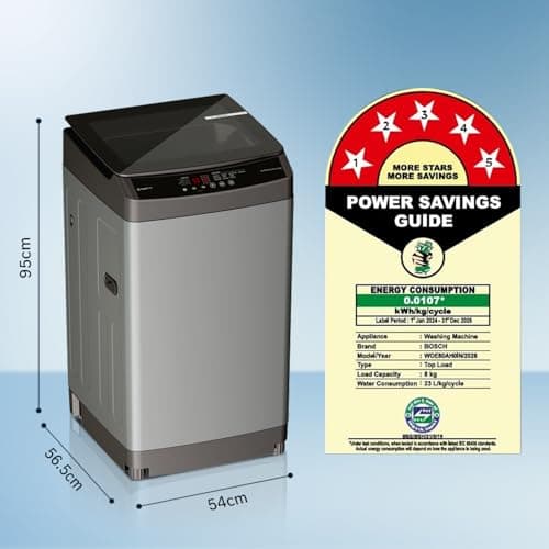Bosch 8 Kg 5 Star Top Load Washing Machine (WOE80AH0IN) thumbnail 2