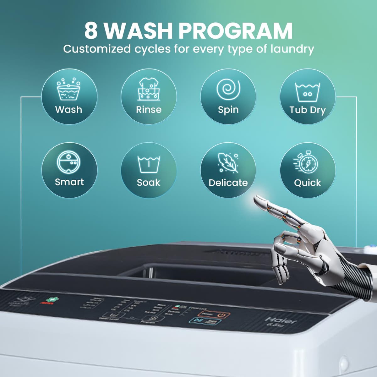 Haier 6 Kg 5 Star Fully Automatic Top Load (HWM60-AE) thumbnail 4