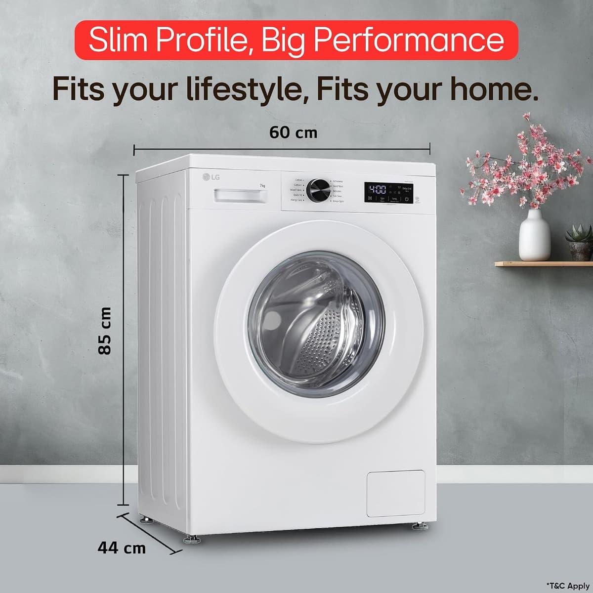 LG 7 Kg 5 Star Inverter Direct Drive Steam Front Load, Essence White (FHB1207Z2W) thumbnail 2