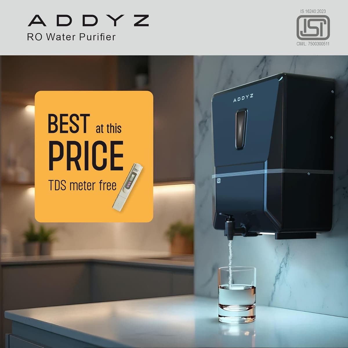 Addyz 8L RO+UV+UF Water Purifier with TDS Control thumbnail 2