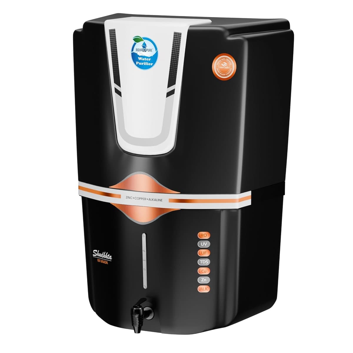 AQUA D PURE Copper + Alkaline RO Water Purifier with Zinc (12L) thumbnail 2