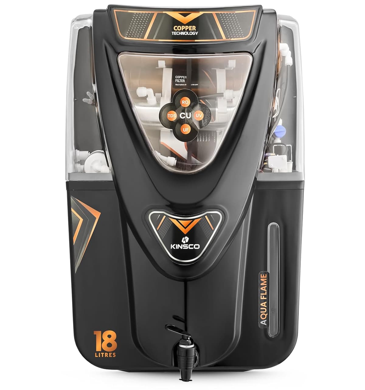 Kinsco Aqua Flame 18L Copper RO+UV+UF Water Purifier thumbnail 2