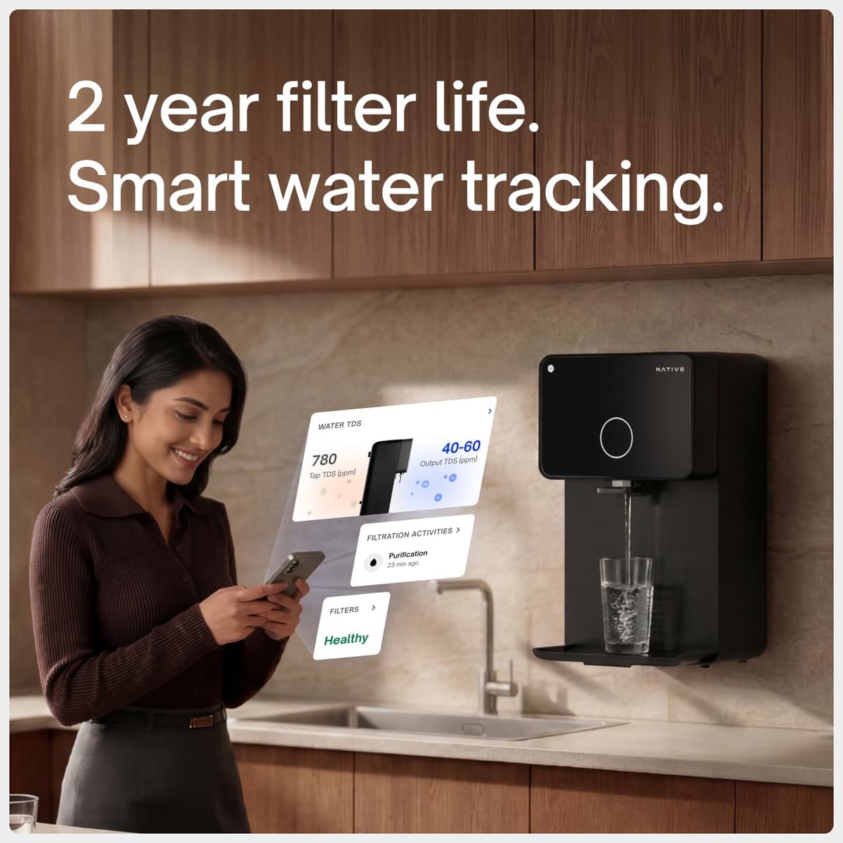 Native M1 Pro Water Purifier by Urban Company (Smart Real-Time Tracking) thumbnail 3