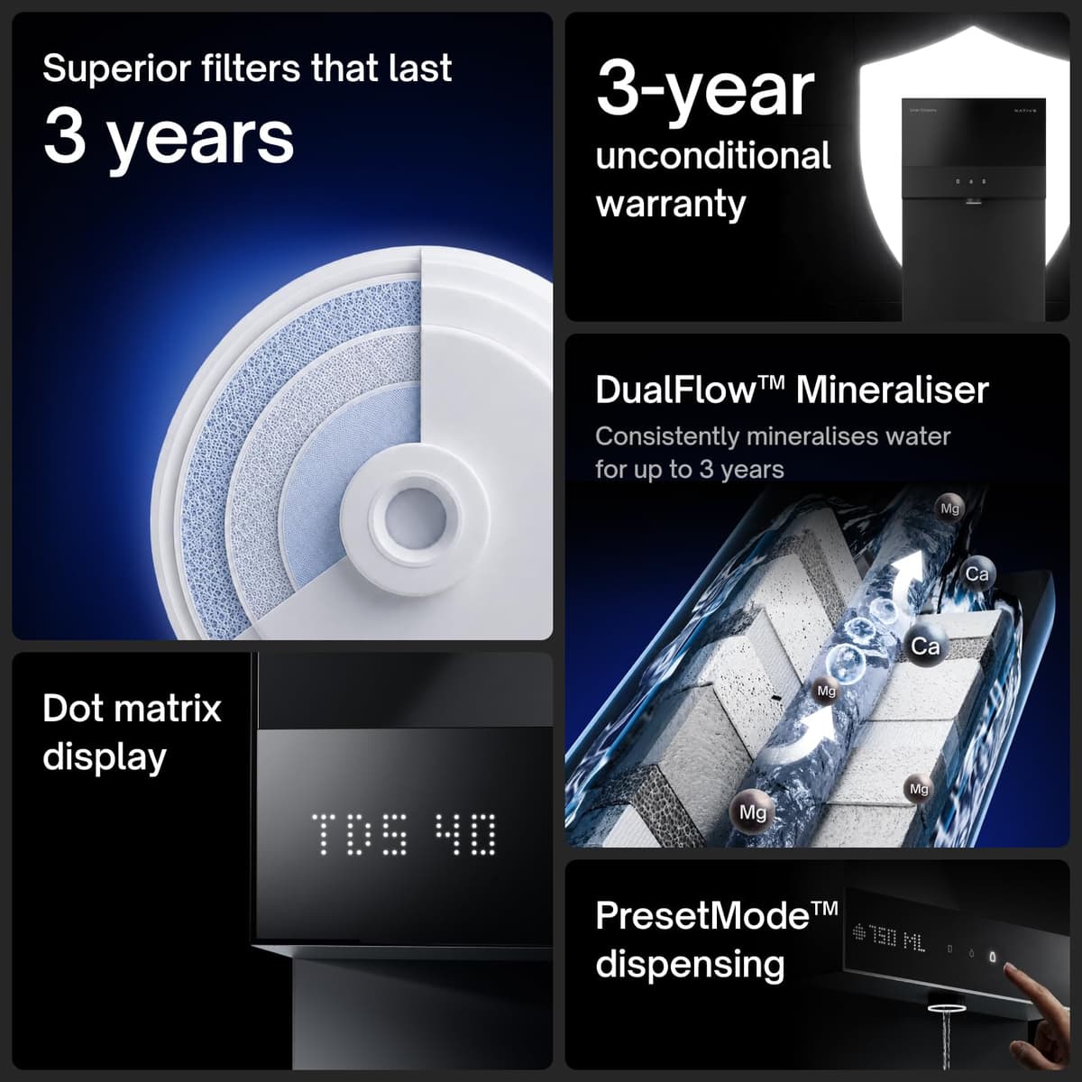 Native M3 Pro Water Purifier by Urban Company (Stainless Steel Tank, 3-Year Warranty) thumbnail 2