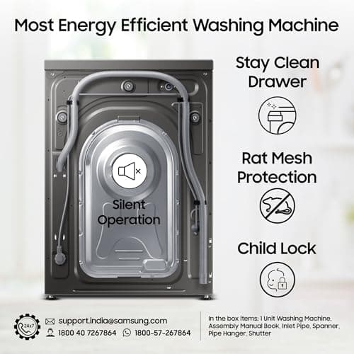 Samsung 7 Kg 5 Star AI Control Front Load (WW70T502NAN1TL) thumbnail 5
