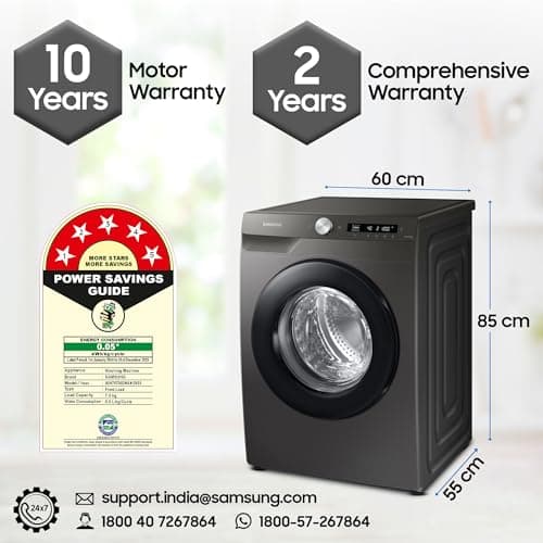 Samsung 7 Kg 5 Star AI Control Front Load (WW70T502NAN1TL) thumbnail 2
