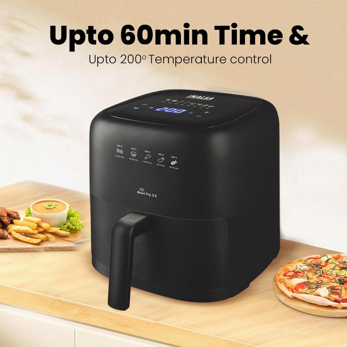 Inalsa Nutri Fry Digital Air Fryer 3.5L thumbnail 2