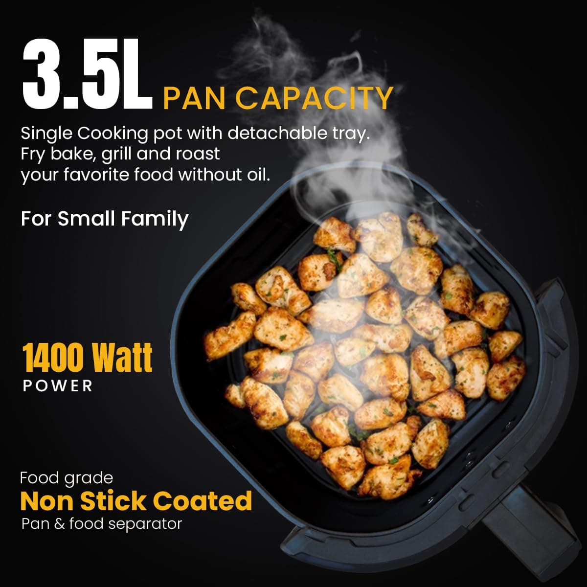 Inalsa Nutri Fry Digital Air Fryer 3.5L thumbnail 4