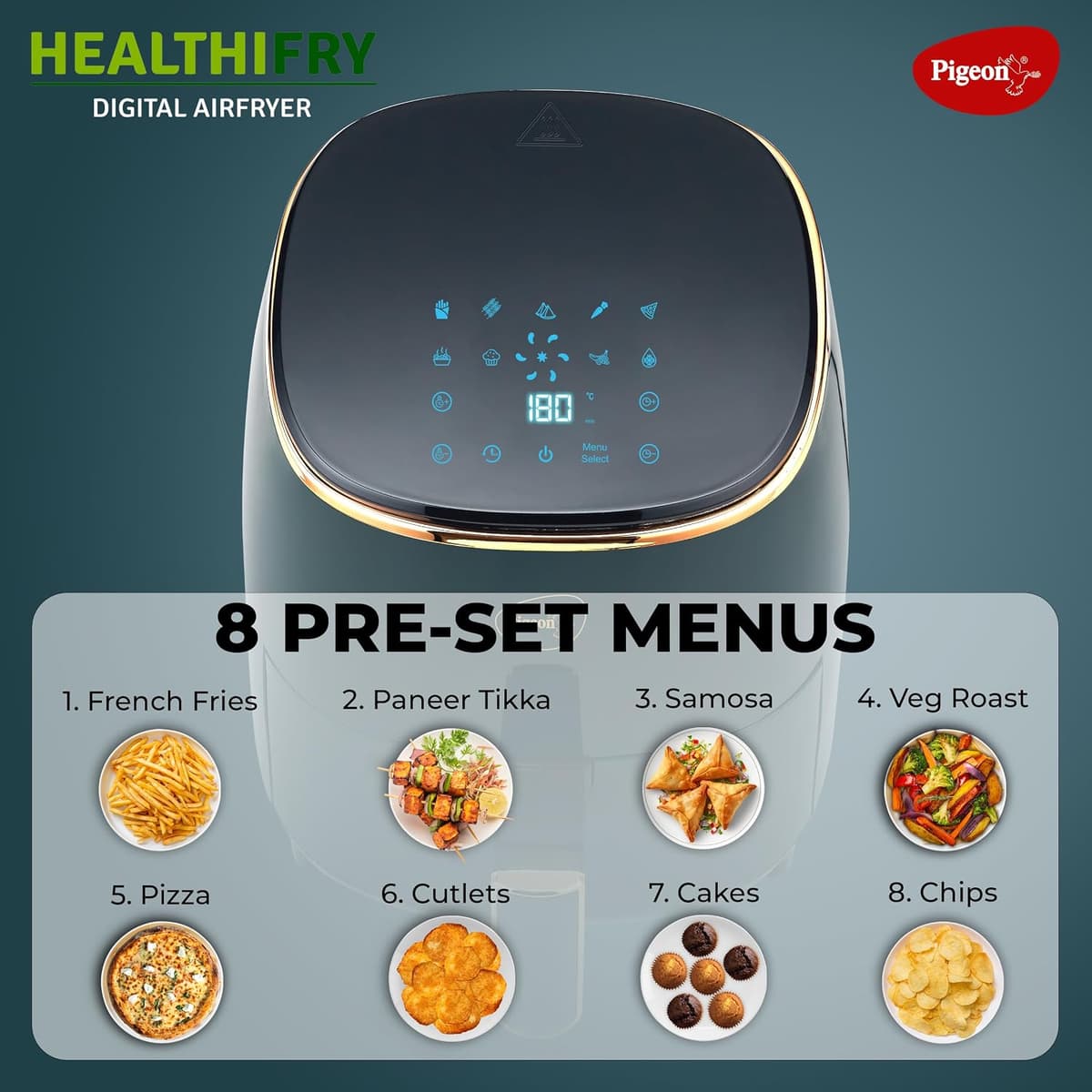 Pigeon Healthifry Digital 4.2L Air Fryer thumbnail 3