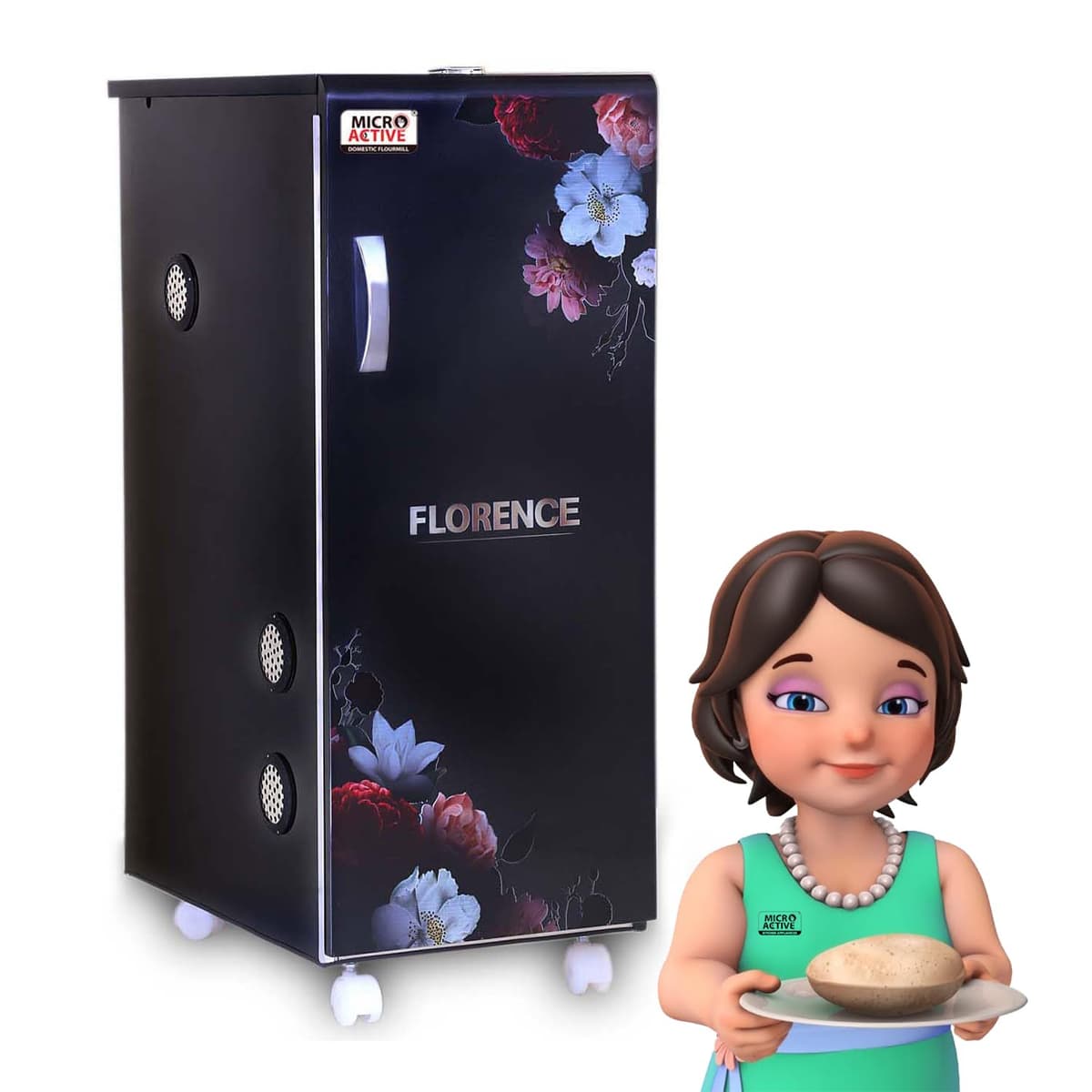 MICROACTIVE Florence Fully Automatic Atta Chakki, 1 HP, 10–12 kg/hr - view 1