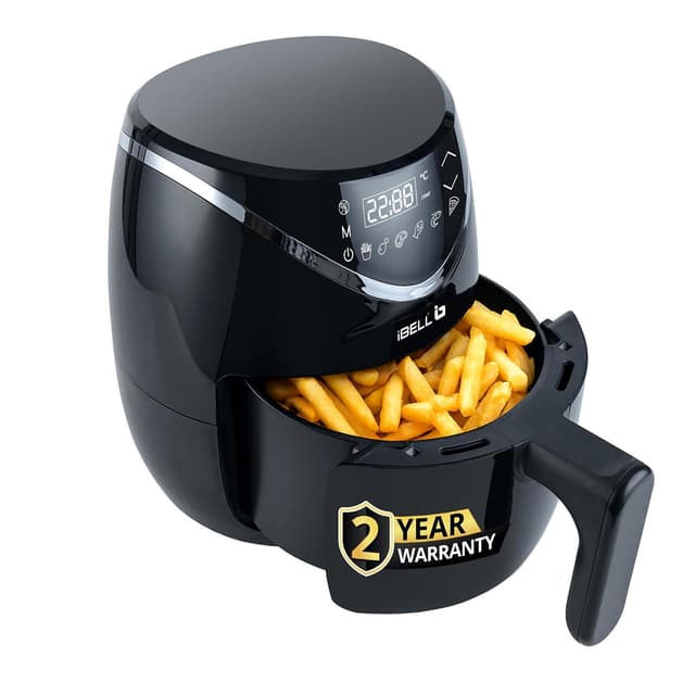 iBELL AEROFRY300 3.2L Air Fryer with Steam Rack, 800W