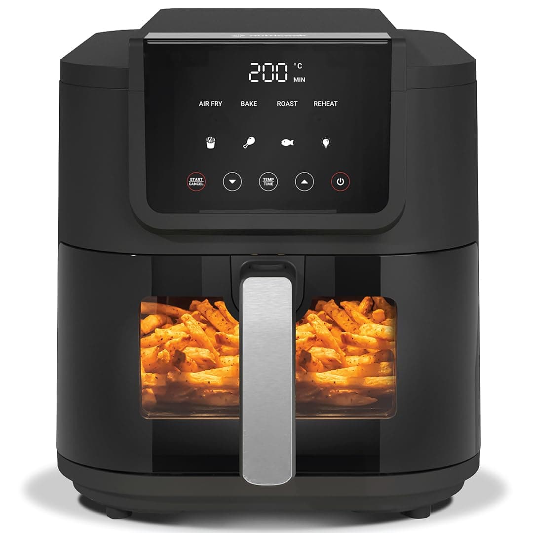 Nutricook 5L Air Fryer Slim with Ceramic Coating and Window, 1500W (AFS100) - view 1