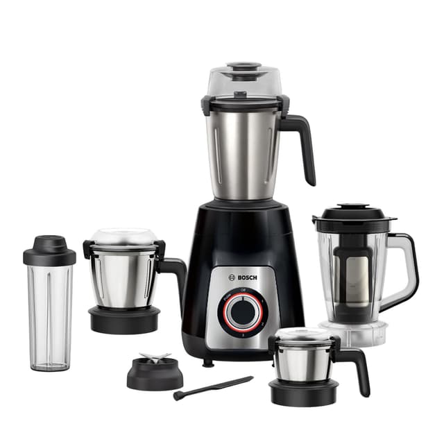 Bosch TrueMixx Pro 1100W Mixer Grinder (5 Jars, MG8915A1KI)