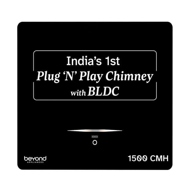 Beyond Appliances Cube BLDC Plug N Play Ductless Kitchen Chimney (1500 CMH)
