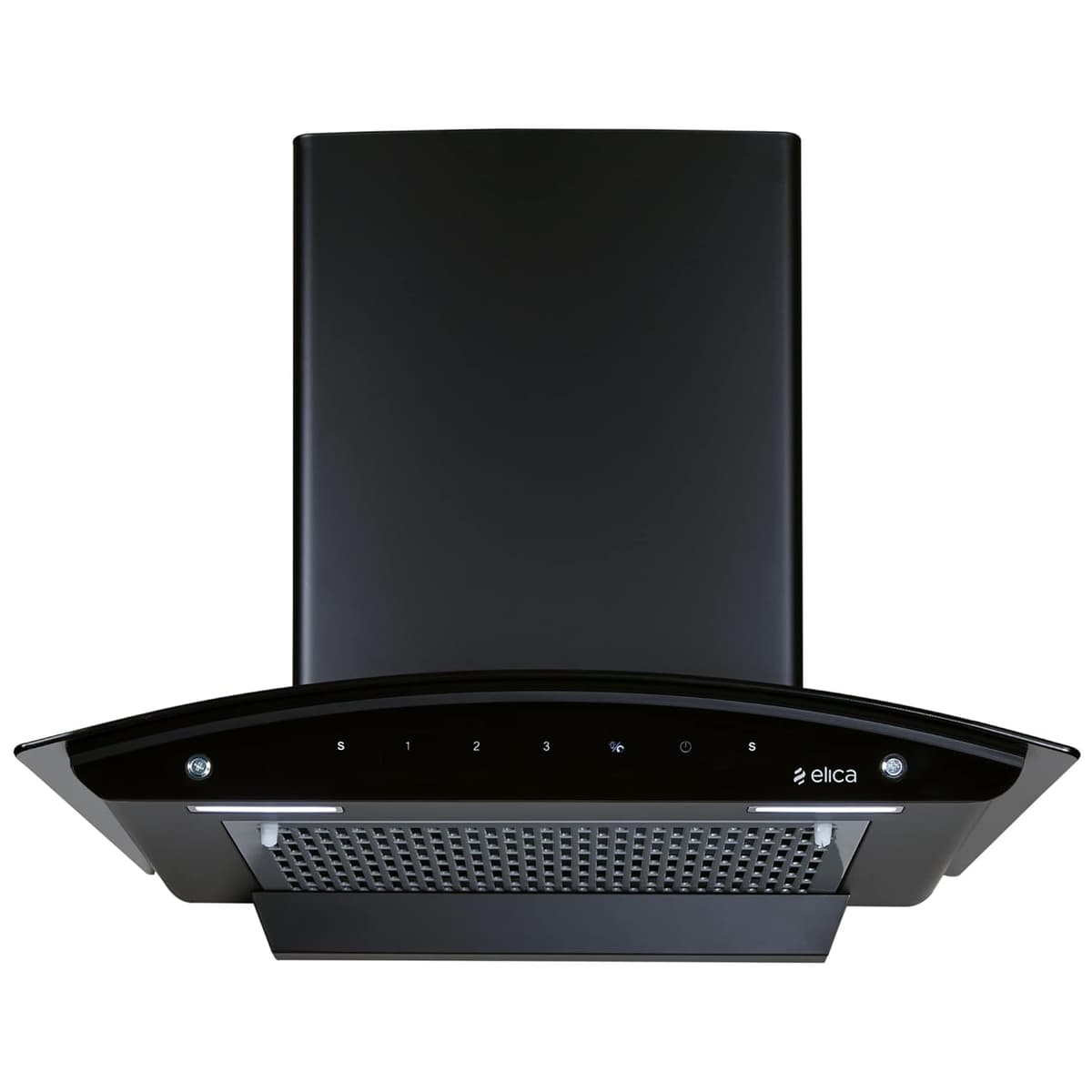 Elica FL 600 Slim 60cm 1350 m³/hr Curved Glass Filterless Autoclean Chimney - view 1
