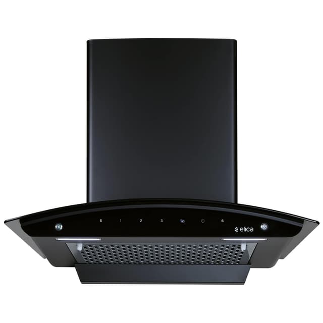 Elica FL 600 Slim 60cm 1350 m³/hr Curved Glass Filterless Autoclean Chimney