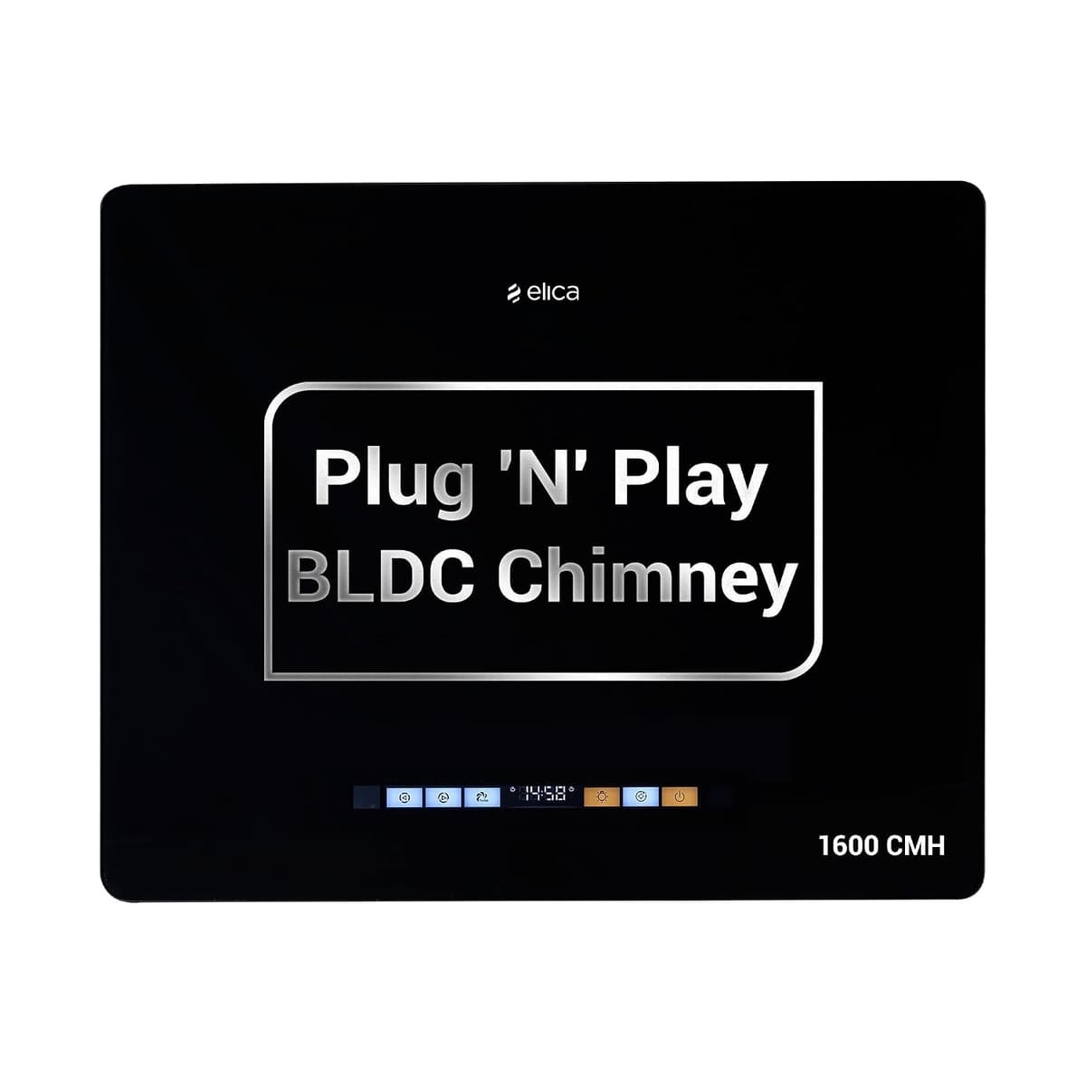 Elica Kitty Plug N Play BLDC 60cm 1600 m³/hr Ductless Autoclean Kitchen Chimney - view 1