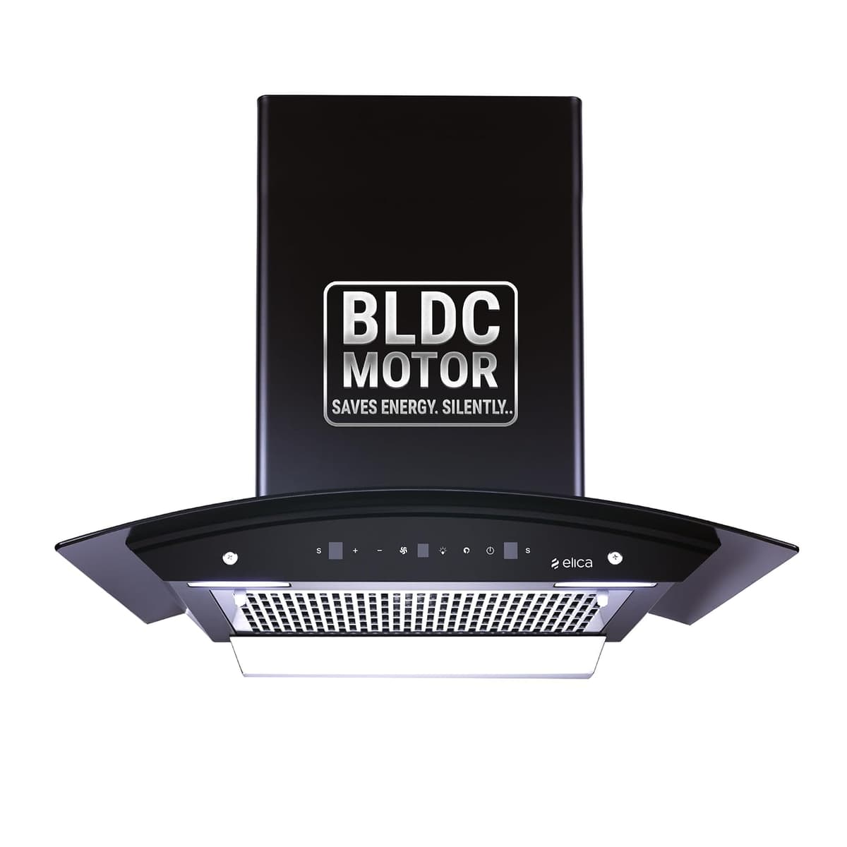 Elica 60cm 1500 m³/hr BLDC Filterless Autoclean Kitchen Chimney (WDFL 600 BLDC HAC LTW MS NERO)