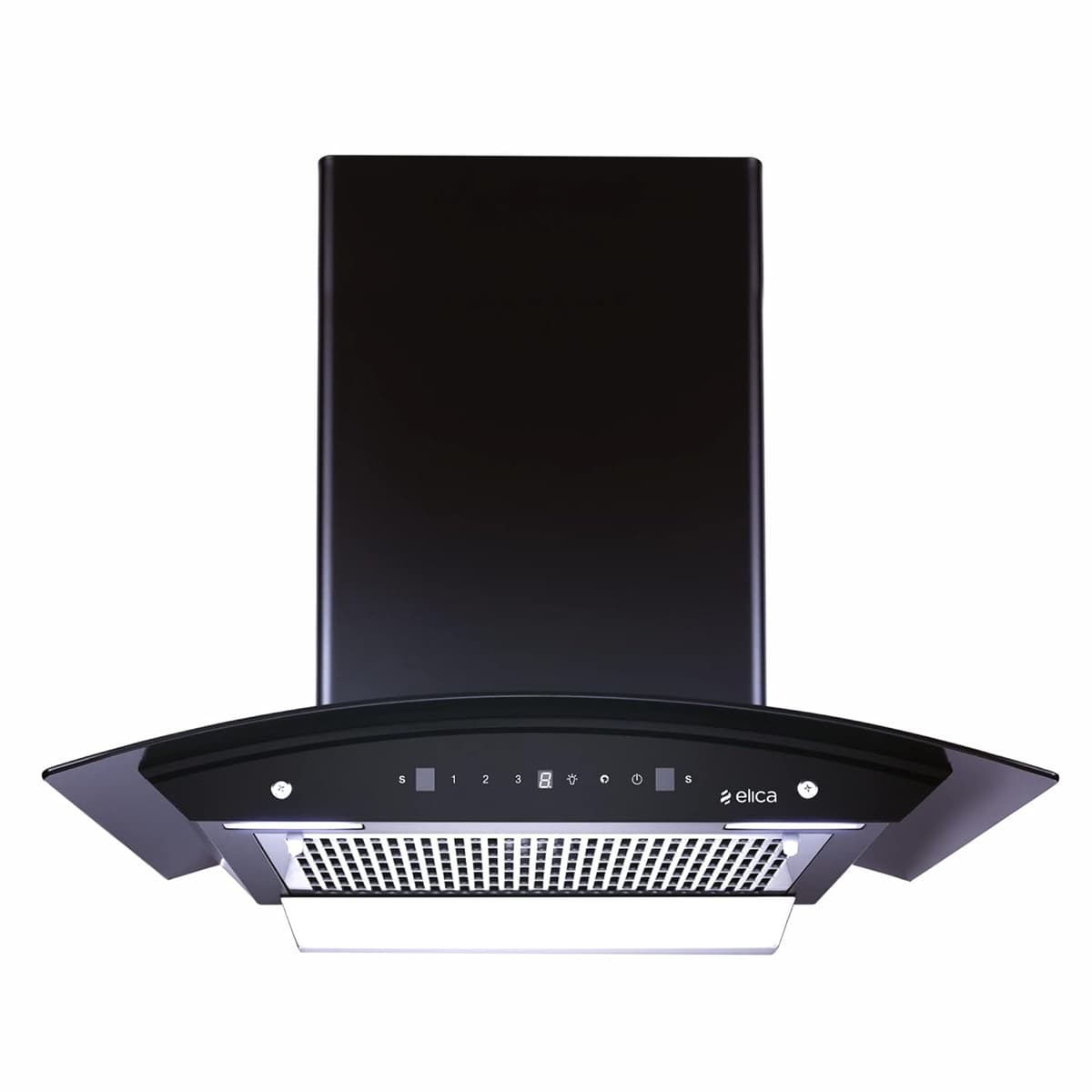 Elica 60cm 1350 m³/hr Filterless Autoclean Kitchen Chimney (WDFL 606 HAC LTW MS NERO) - view 1