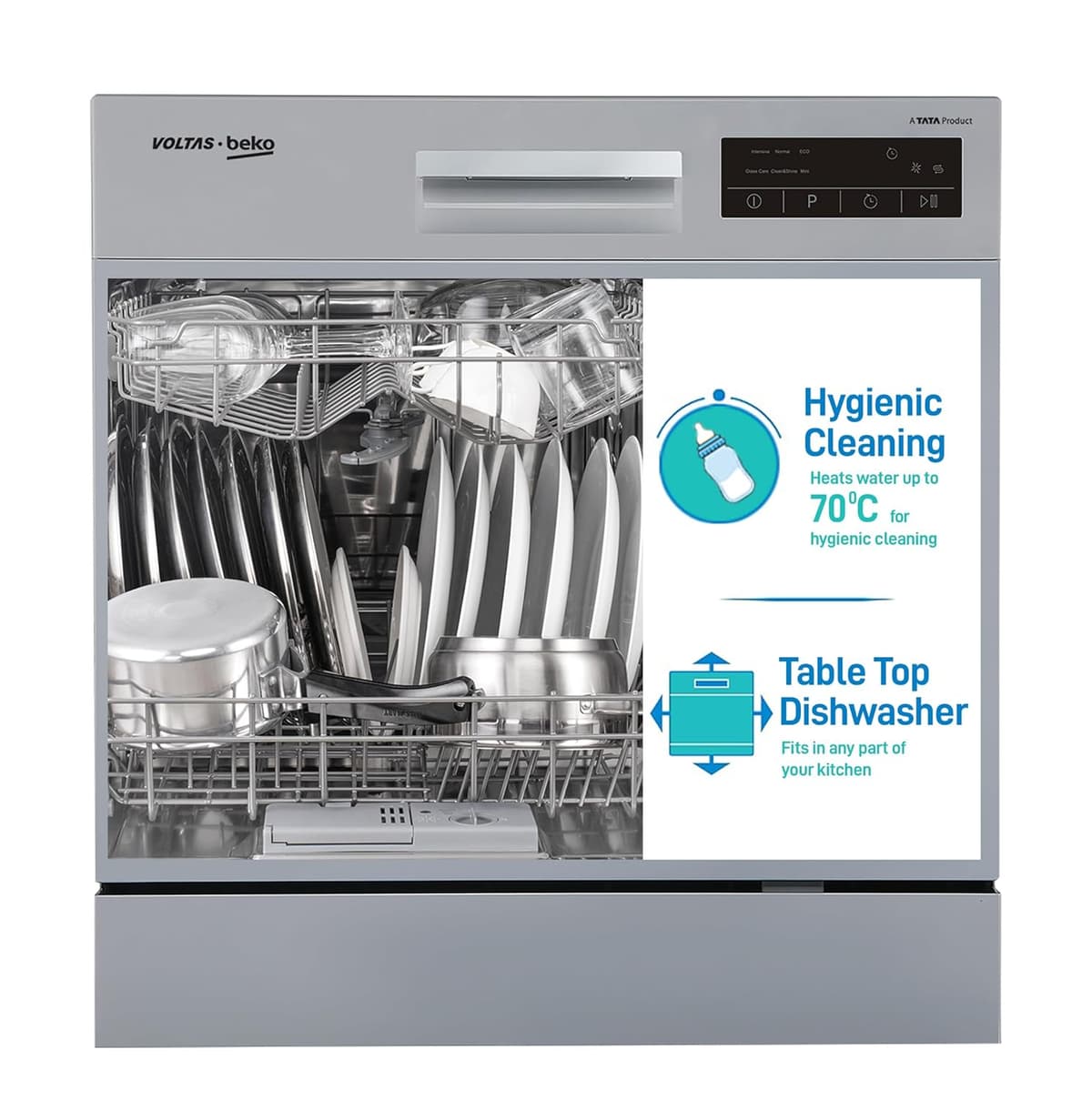 Voltas Beko DT8S 8 Place Countertop Dishwasher