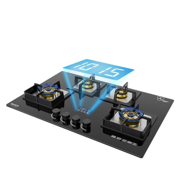 Beyond Dorado 4 Burner Smart Glass Hob Top with Flame Failure Device