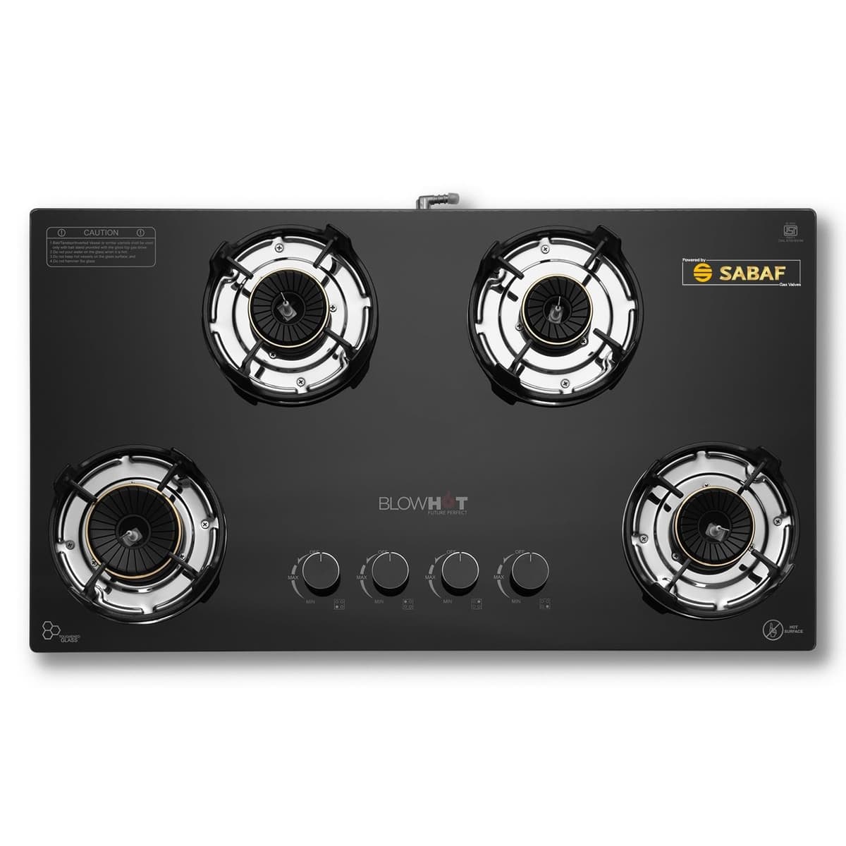 Blowhot Quartz Premium Hybrid 4 Burner Auto Ignition Gas Stove (GS1050) - view 1