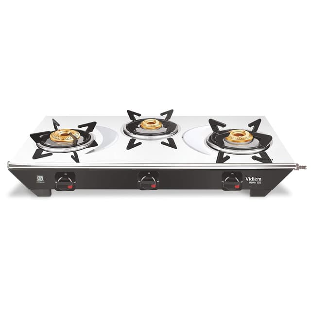Vidiem Viva 3 Burner Stainless Steel Gas Stove (GS S3 179 A)