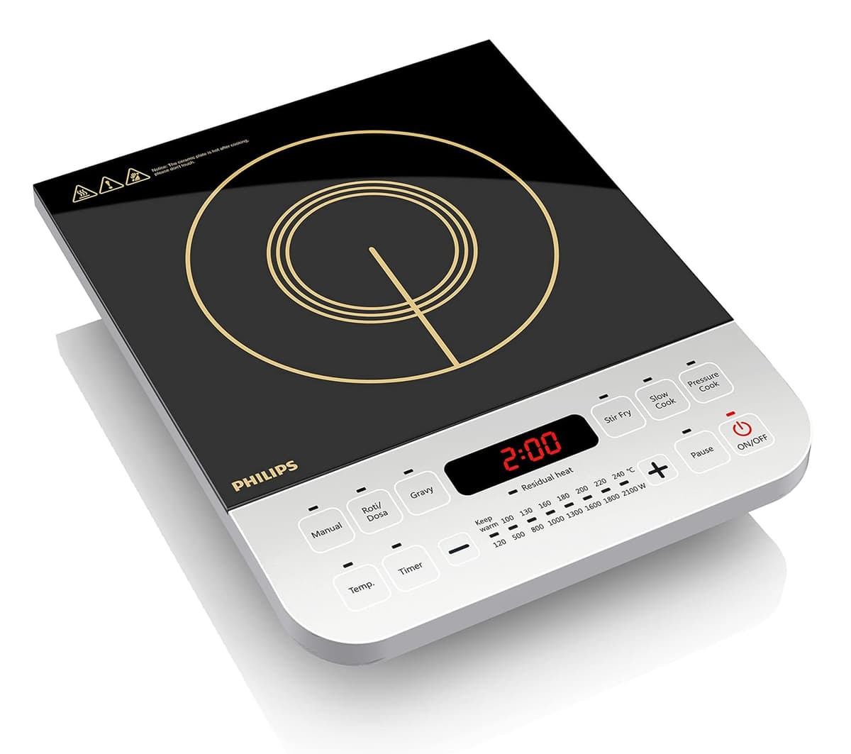 Philips Viva Collection HD4928/01 2100W Induction Cooktop - view 1