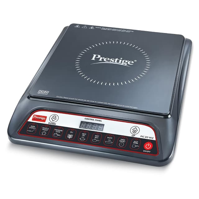 Prestige PIC 20 WIZ 1600W Induction Cooktop with Automatic Whistle Counter