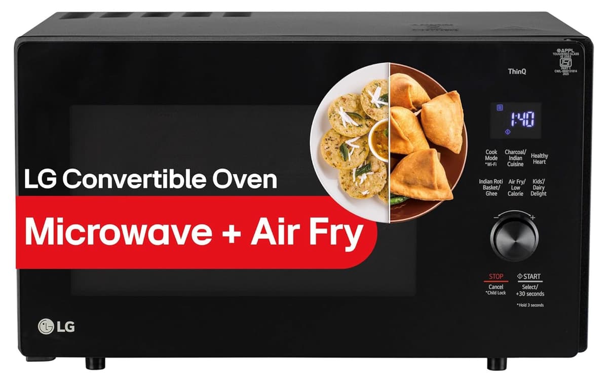 LG 28L Convertible Microwave Oven with Air Fry and Wi-Fi (MJEN286UFWF) - view 1