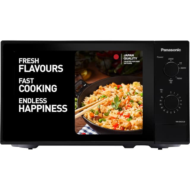 Panasonic 20L Solo Microwave Oven (NN-SM25JBFDG, Black, Jog Dial)