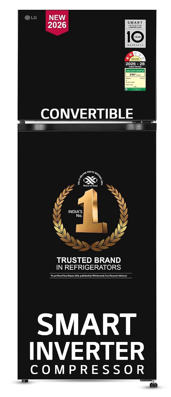 LG 276L 2 Star Frost-Free Smart Inverter Convertible Double Door (GLT2826XWOB) - view 1