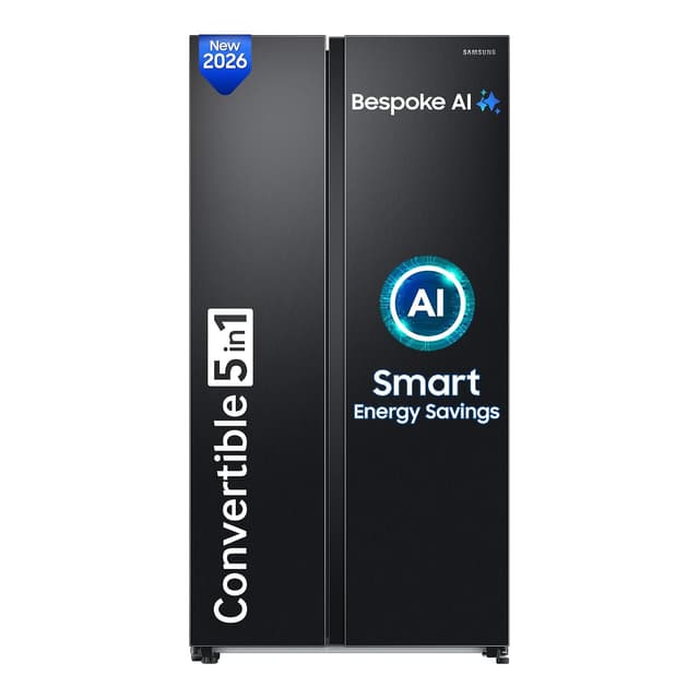 Samsung 653L 3 Star Convertible 5-in-1 Wi-Fi Side-by-Side (RS76CG8003B1HL)