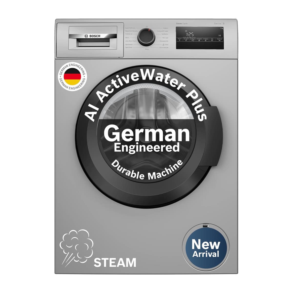 Bosch 7 Kg 5 Star Inverter Front Load (WAJ24263IN) โ 2026 Model