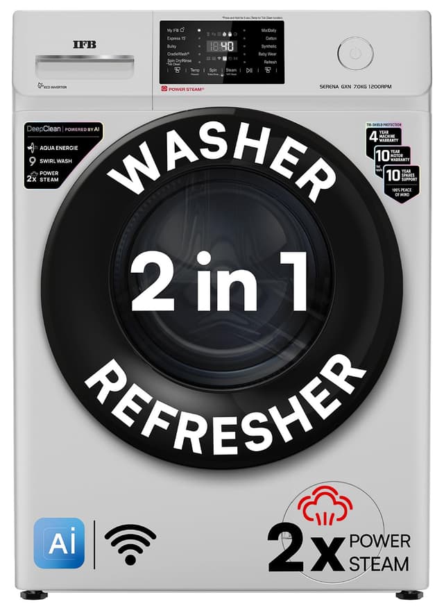 IFB 7 Kg 5 Star DeepClean AI Powered WiFi Front Load (SERENA GXN 7012 CMS)