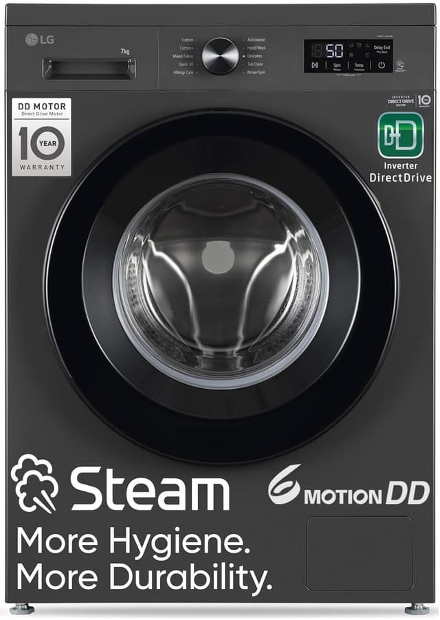 LG 7 Kg 5 Star DD Technology Steam Wash Front Load (FHB1207Z2M)