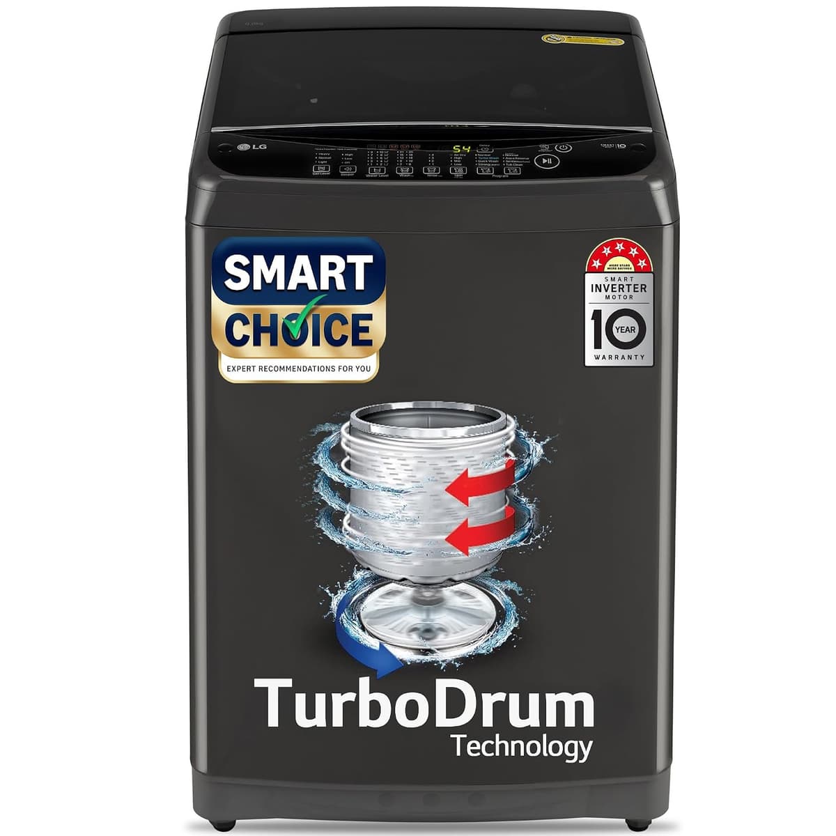 LG 9 Kg 5 Star Smart Inverter TurboDrum Fully Automatic Top Load (T90AJMB1Z) - view 1