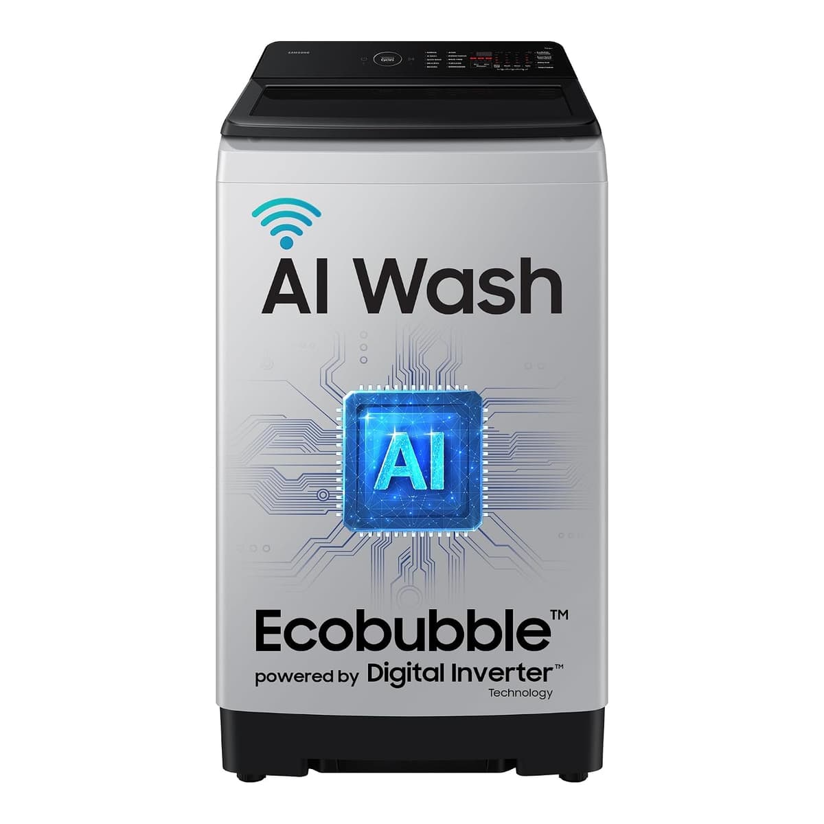 Samsung 8 Kg 5 Star AI Wash Wi-Fi Ecobubble Fully Automatic Top Load (WA80F08S2LTL) - view 1
