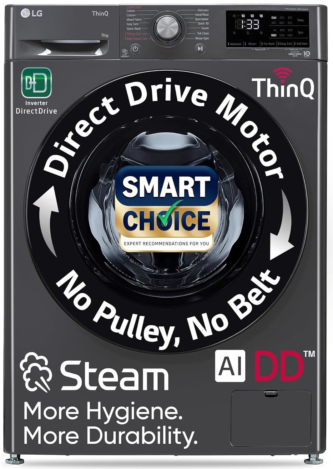 LG 9 Kg 5 Star AI Direct Drive Front Load